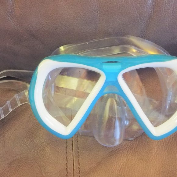 NEW! Splash-n-Swim Mask UV Kids Swimming child's Goggles children's aqua blue 6+ - Picture 3 of 8
